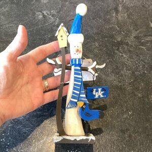 UK Kentucky snowman Christmas ornament - NWT